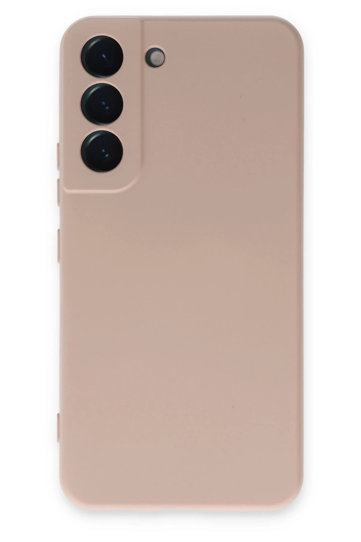 Newface Samsung Galaxy S22 Kılıf Nano içi Kadife Silikon - Pudra