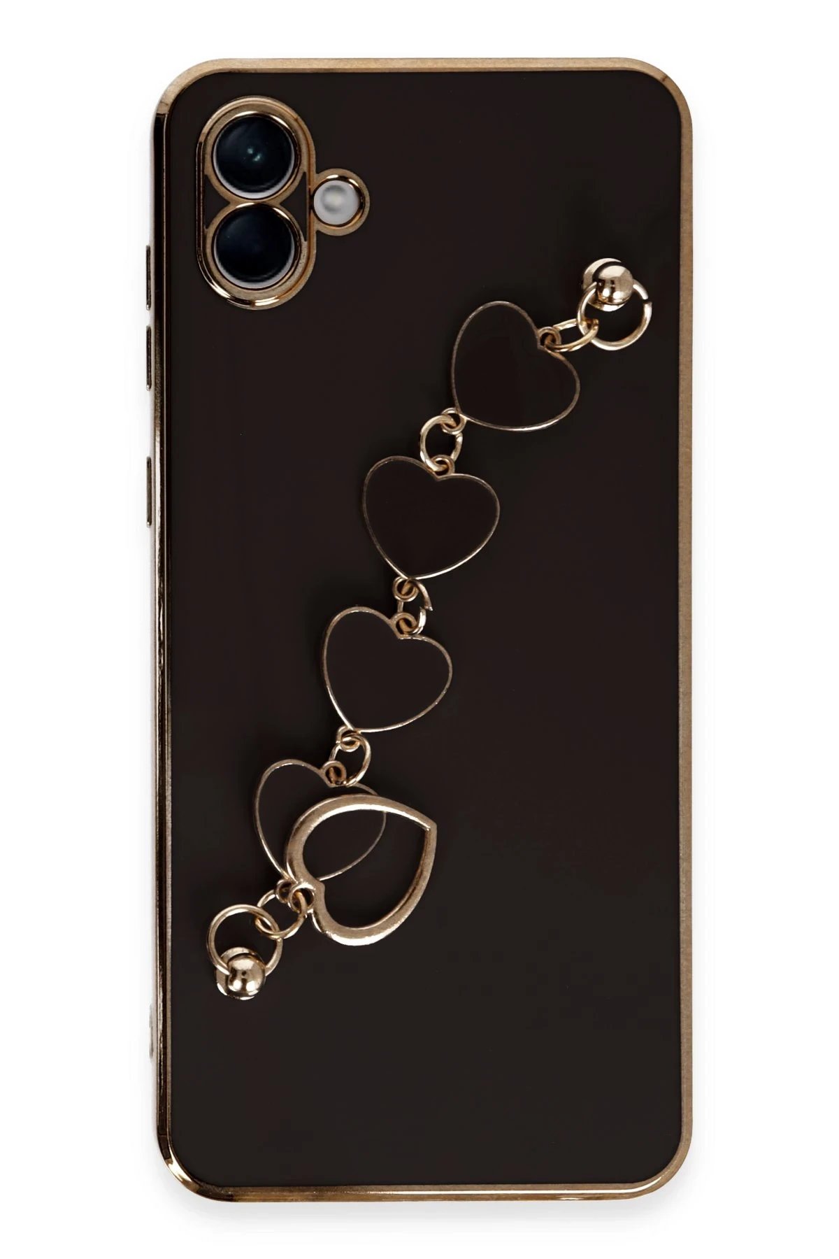 Newface Samsung Galaxy A04E Kılıf Esila Silikon - Siyah