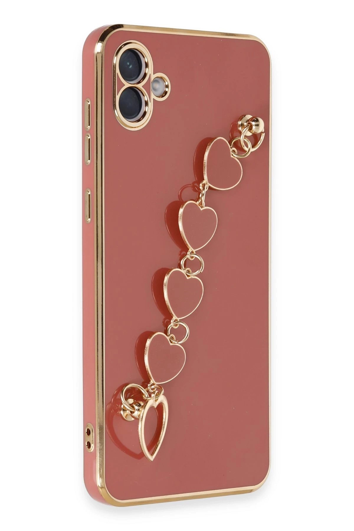 Newface Samsung Galaxy A04E Kılıf Esila Silikon - Kırmızı