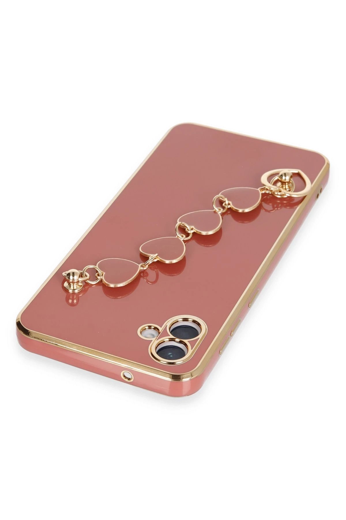 Newface Samsung Galaxy A04E Kılıf Esila Silikon - Kırmızı