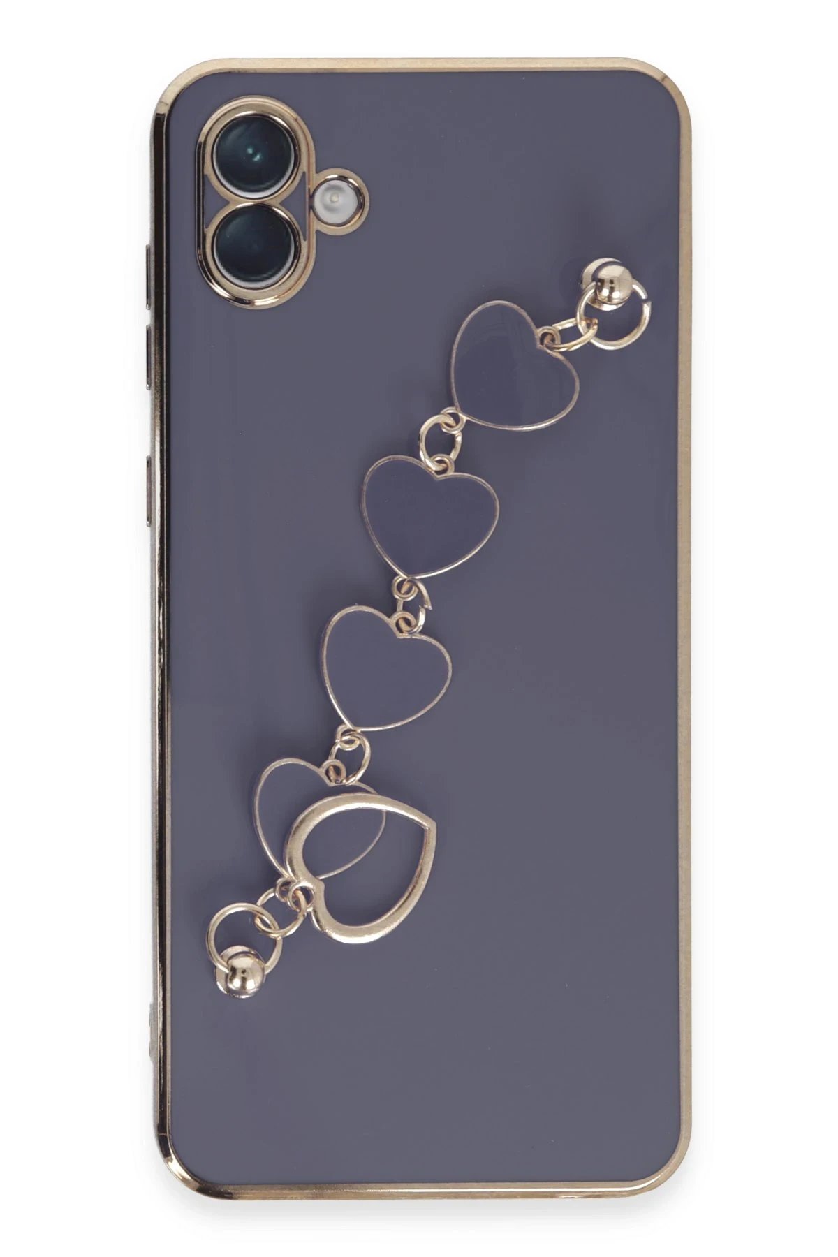 Newface Samsung Galaxy A04E Kılıf Esila Silikon - Gri