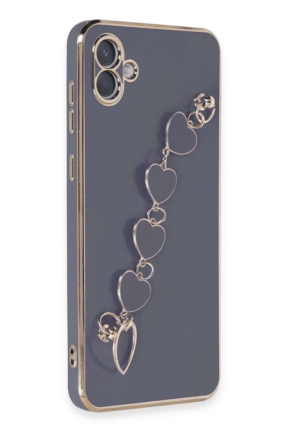 Newface Samsung Galaxy A04E Kılıf Esila Silikon - Gri