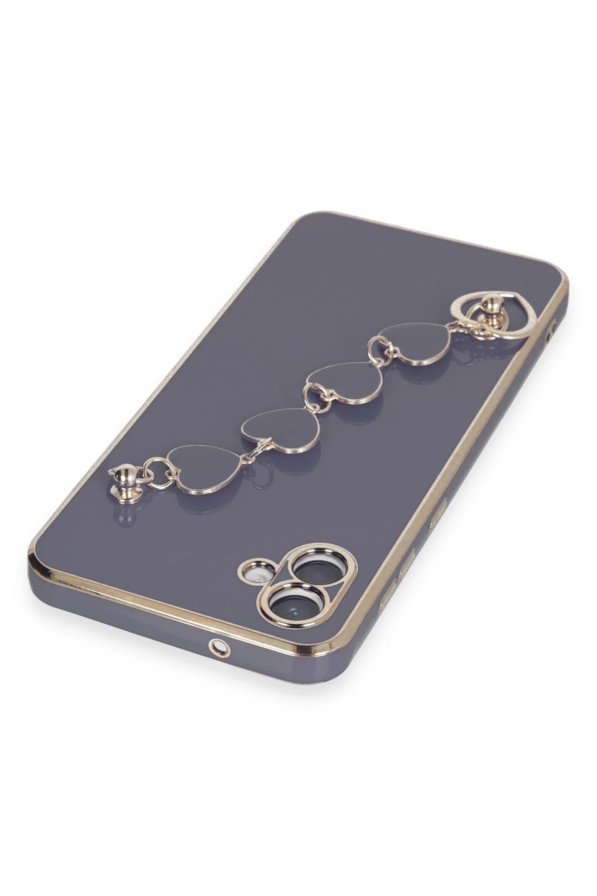 Newface Samsung Galaxy A04E Kılıf Esila Silikon - Gri