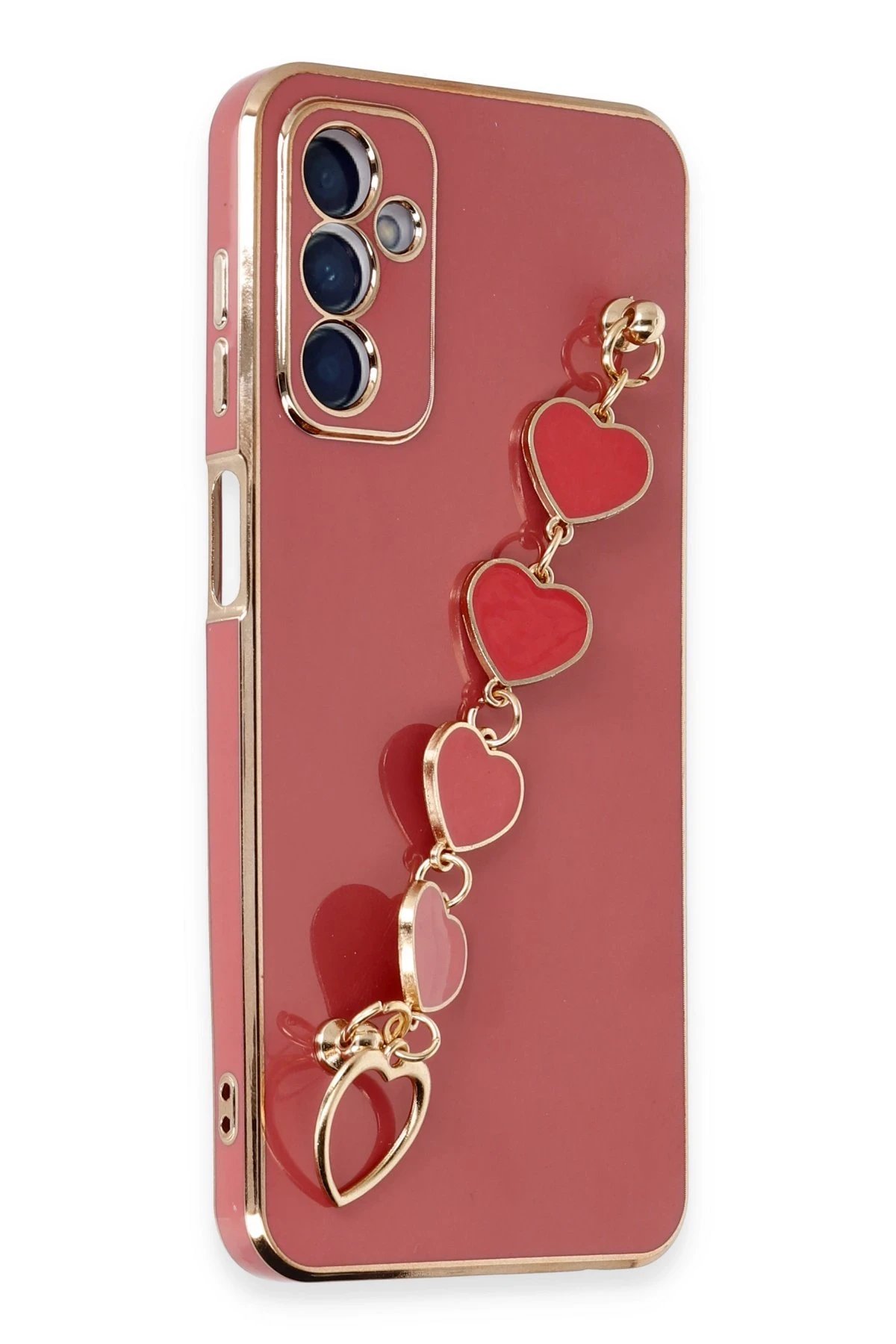 Newface Samsung Galaxy A14 4G Kılıf Esila Silikon - Kırmızı