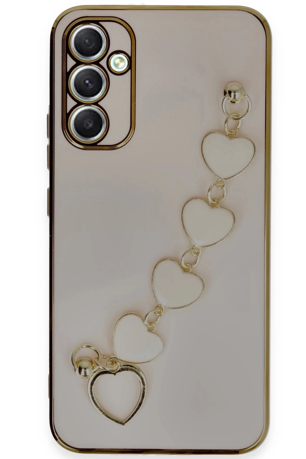 Newface Samsung Galaxy A34 5G Kılıf Esila Silikon - Pudra