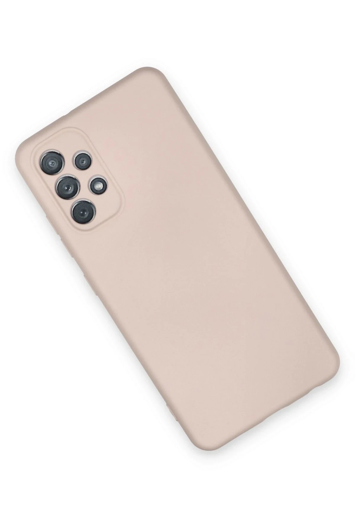 Newface Samsung Galaxy A72 Kılıf Nano içi Kadife Silikon - Pudra