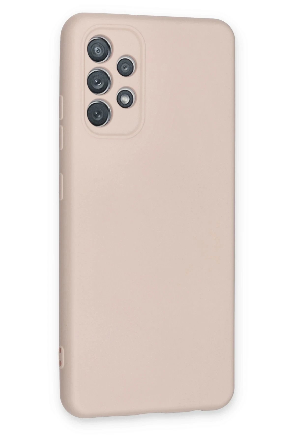 Newface Samsung Galaxy A72 Kılıf Nano içi Kadife Silikon - Pudra