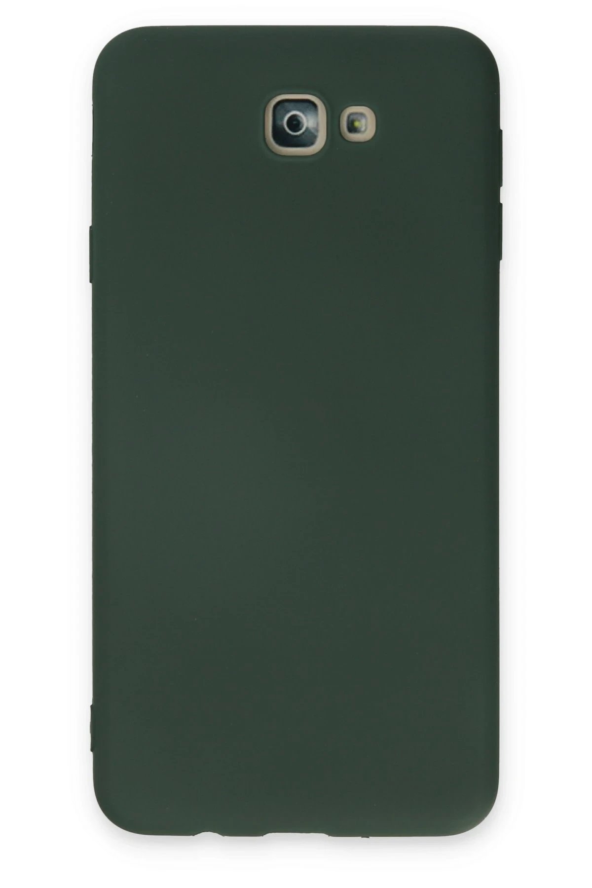 Newface Samsung Galaxy J7 Prime Kılıf Nano içi Kadife Silikon - Koyu Yeşil