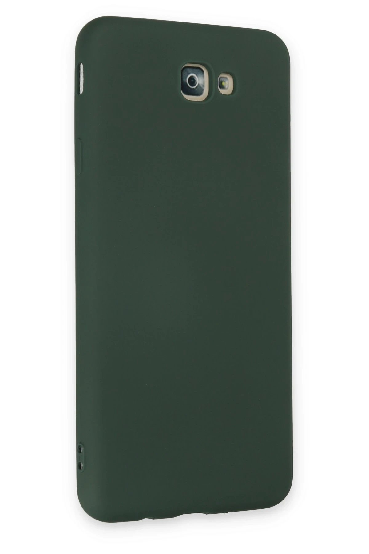 Newface Samsung Galaxy J7 Prime Kılıf Nano içi Kadife Silikon - Koyu Yeşil