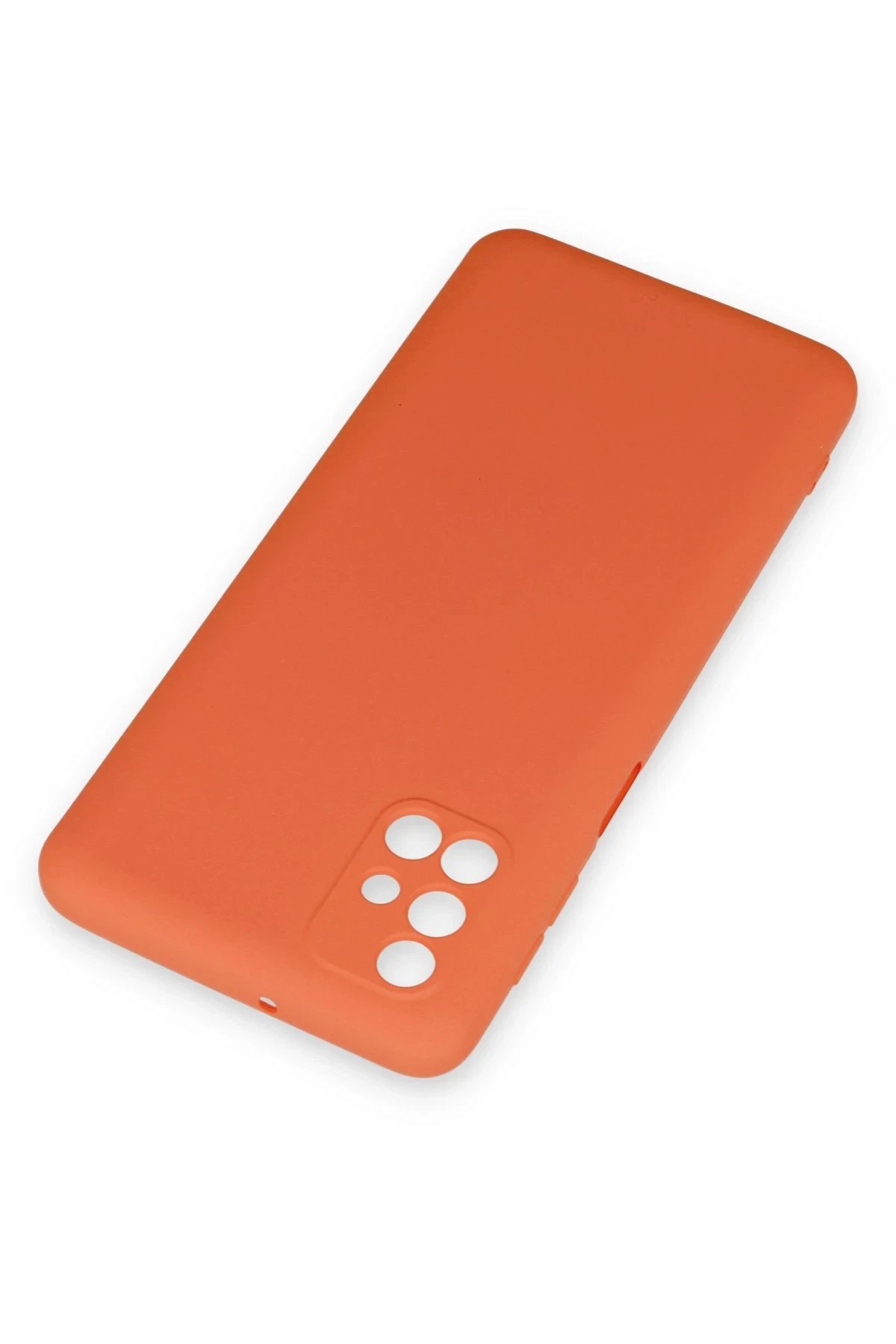 Newface Samsung Galaxy M31S Kılıf Nano içi Kadife Silikon - Turuncu