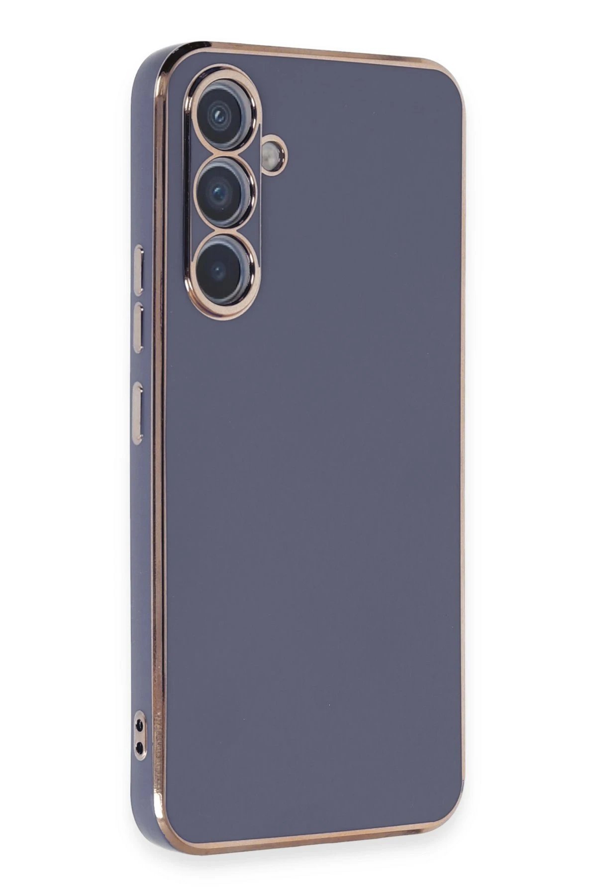 Newface Samsung Galaxy A54 5G Kılıf Volet Silikon - Mavi