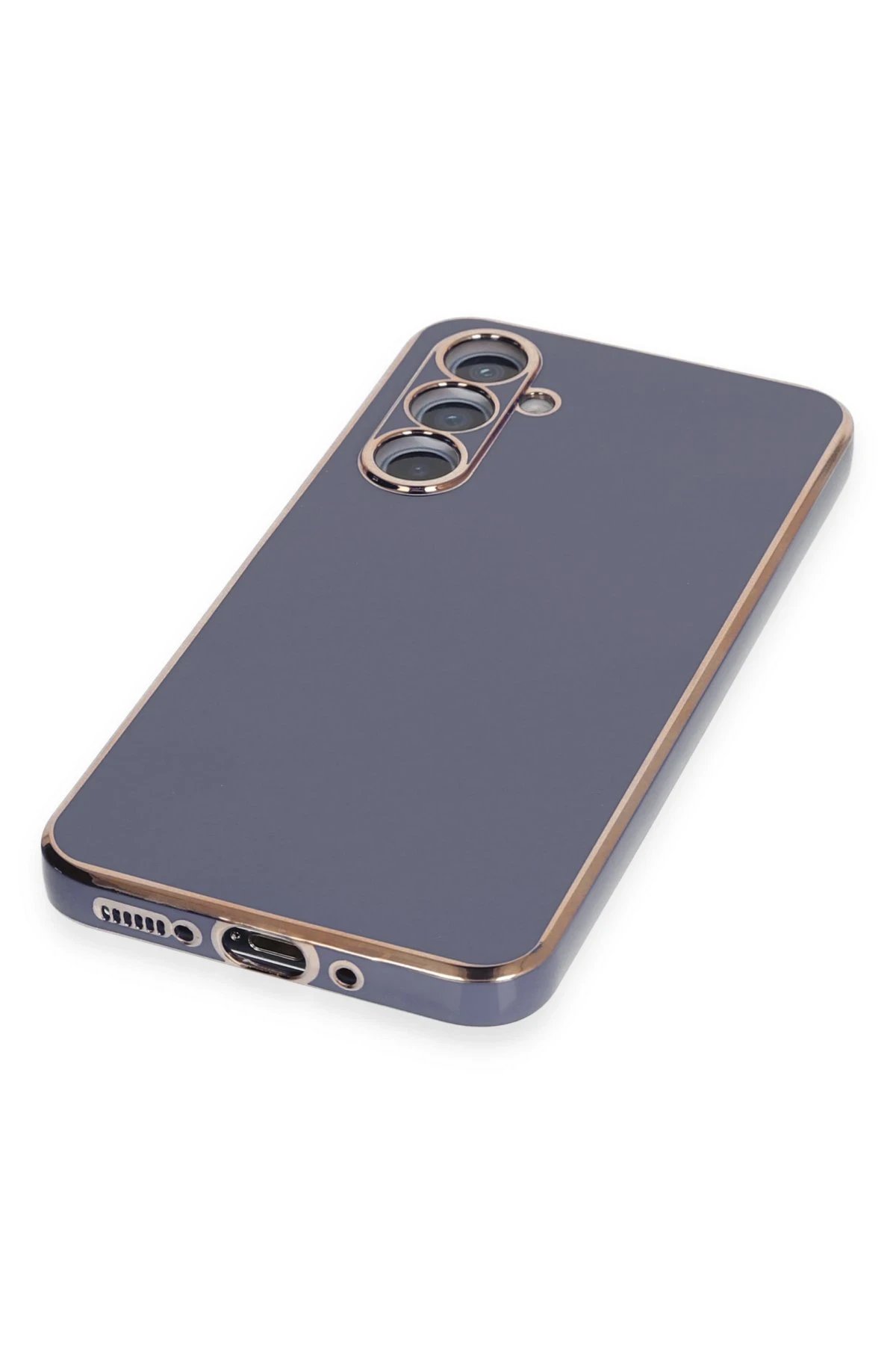 Newface Samsung Galaxy A54 5G Kılıf Volet Silikon - Mavi