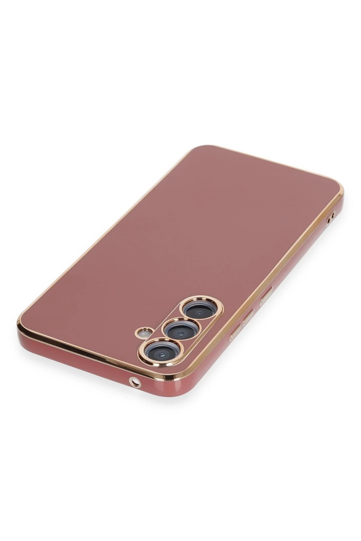 Newface Samsung Galaxy A54 5G Kılıf Volet Silikon - Kırmızı