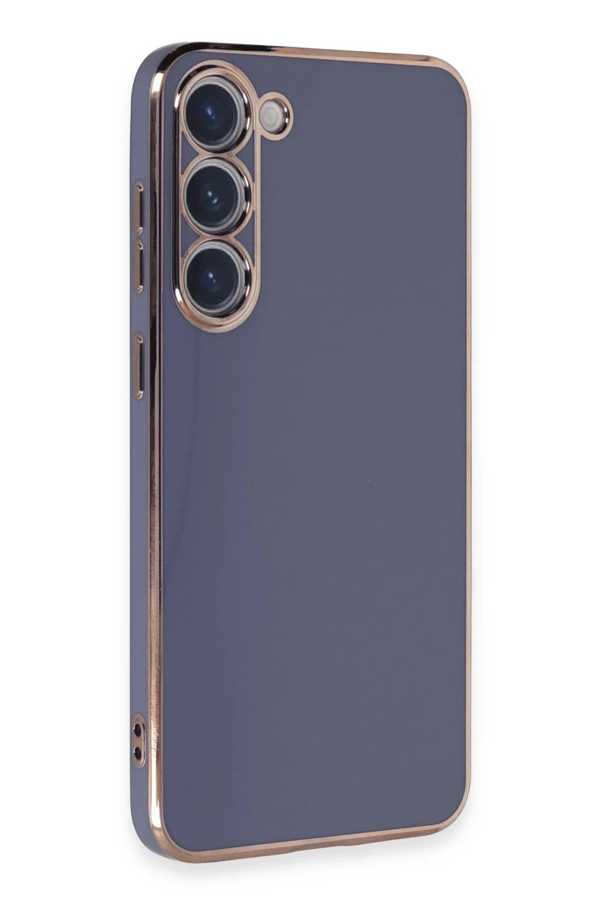 Newface Samsung Galaxy S23 Kılıf Volet Silikon - Mavi