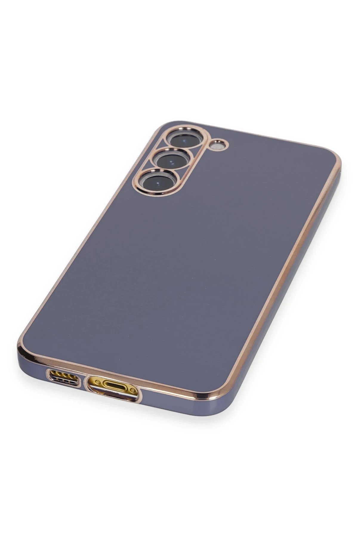 Newface Samsung Galaxy S23 Kılıf Volet Silikon - Mavi