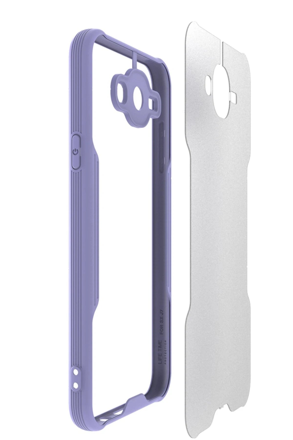 Newface Samsung Galaxy J7 Kılıf Platin Silikon - Siyah