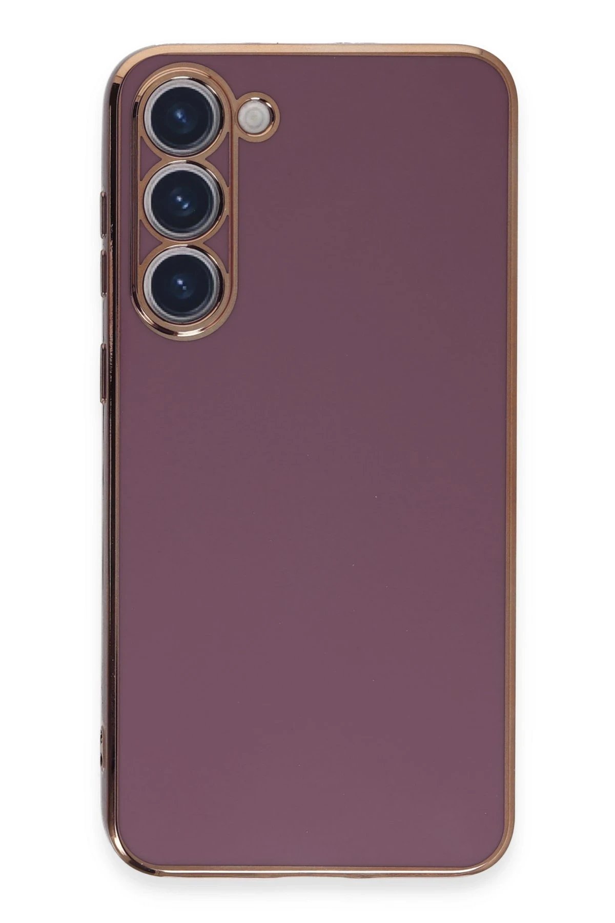 Newface Samsung Galaxy S23 Kılıf Volet Silikon - Mor