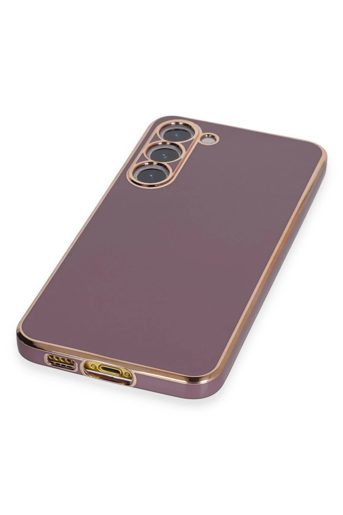 Newface Samsung Galaxy S23 Kılıf Volet Silikon - Mor