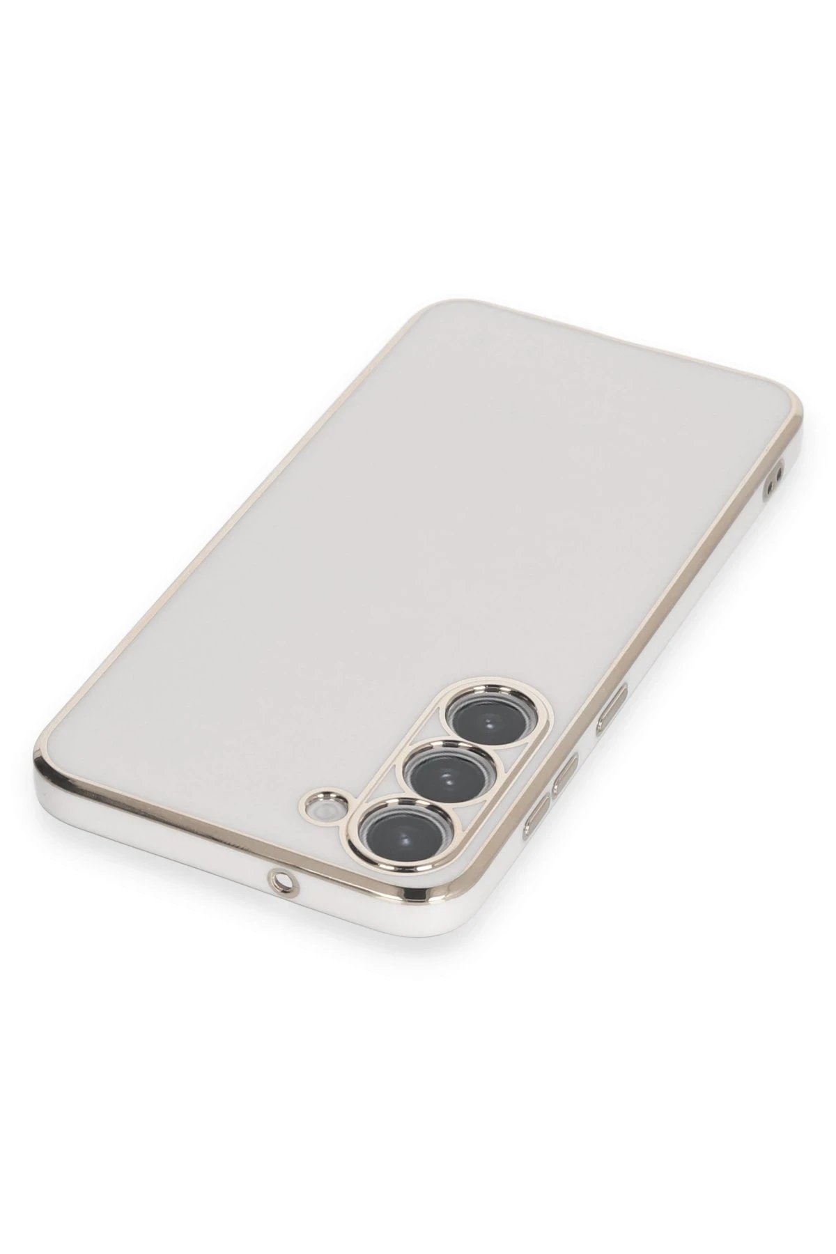 Newface Samsung Galaxy S23 Plus Kılıf Volet Silikon - Beyaz