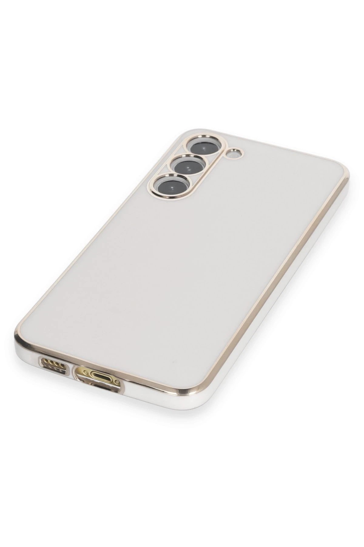 Newface Samsung Galaxy S23 Plus Kılıf Volet Silikon - Beyaz