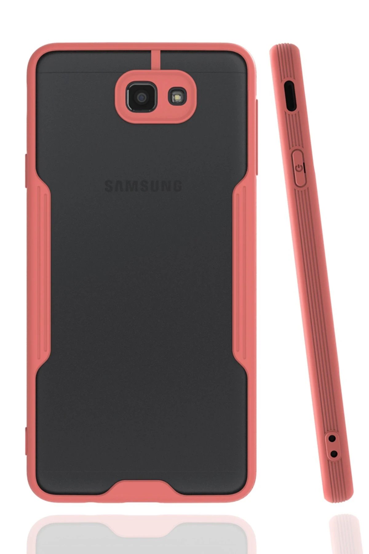 Newface Samsung Galaxy J7 Prime Kılıf Platin Silikon - Pembe