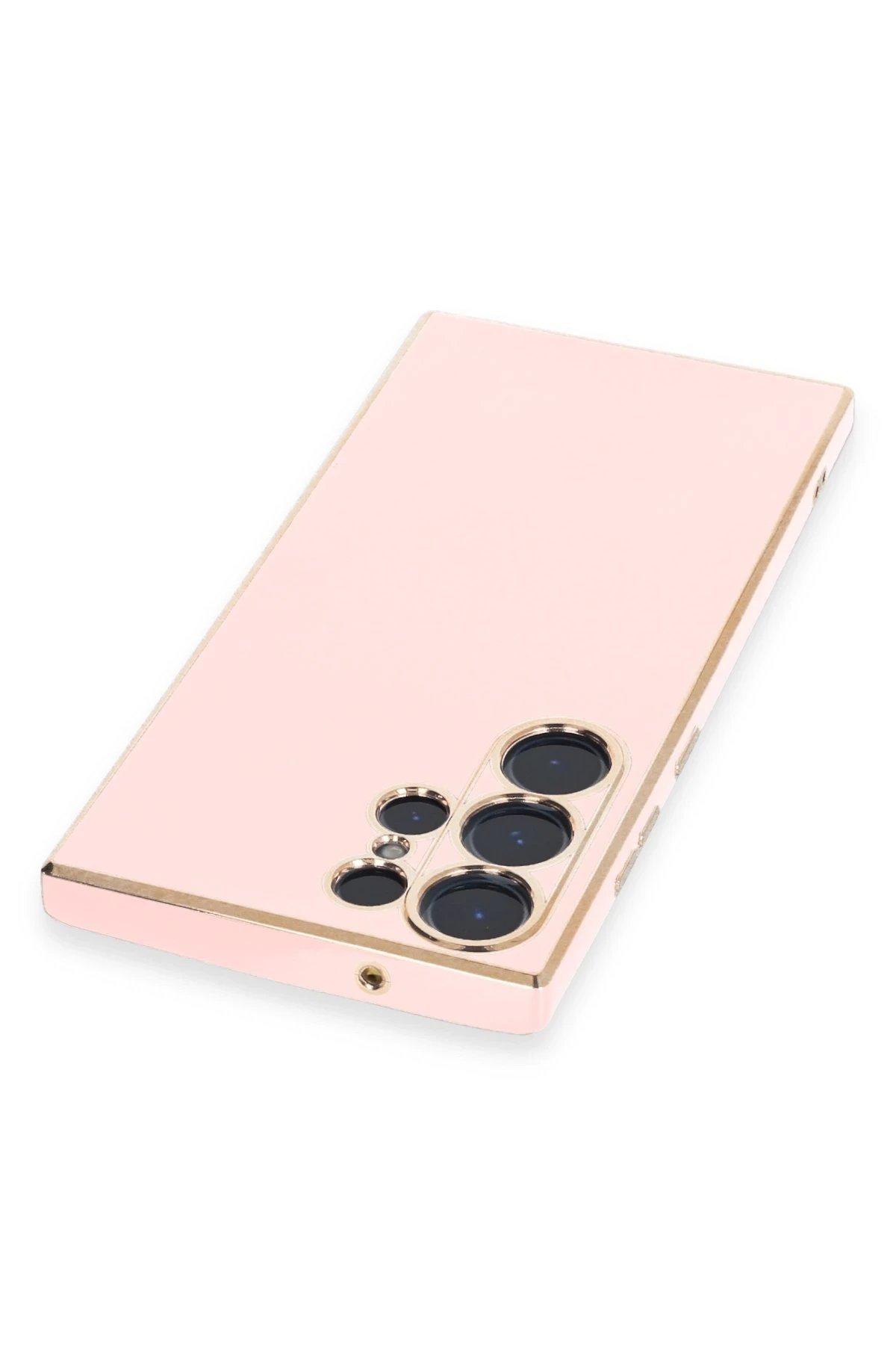 Newface Samsung Galaxy S23 Ultra Kılıf Volet Silikon - Pembe