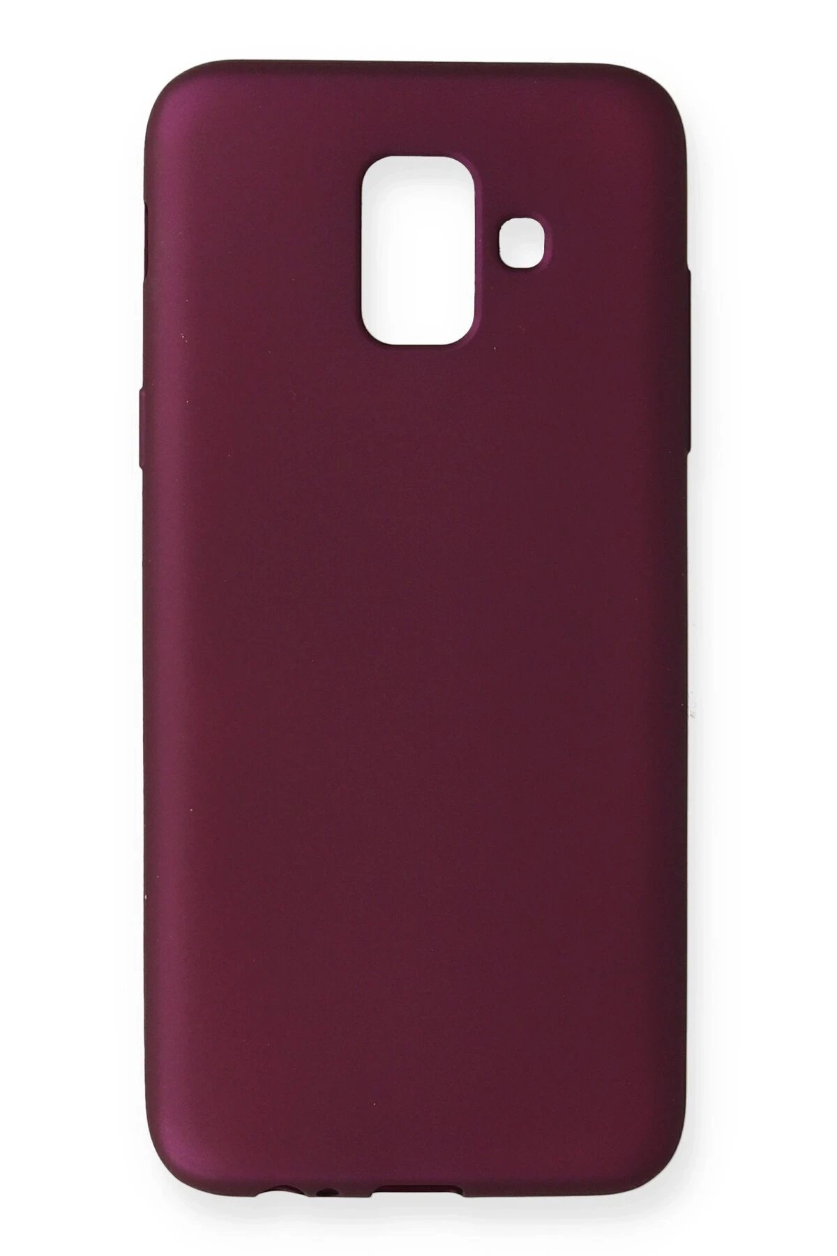 Newface Samsung Galaxy A6 2018 Kılıf First Silikon - Mürdüm