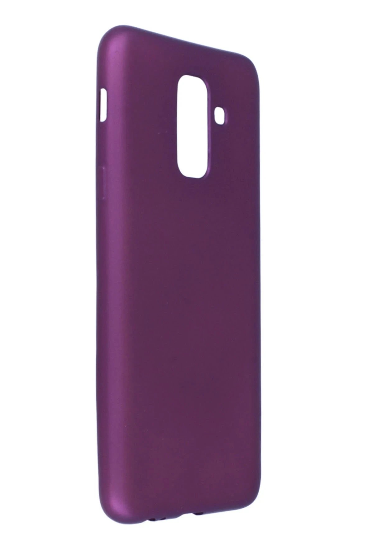 Newface Samsung Galaxy A6 Plus 2018 Kılıf First Silikon - Mürdüm