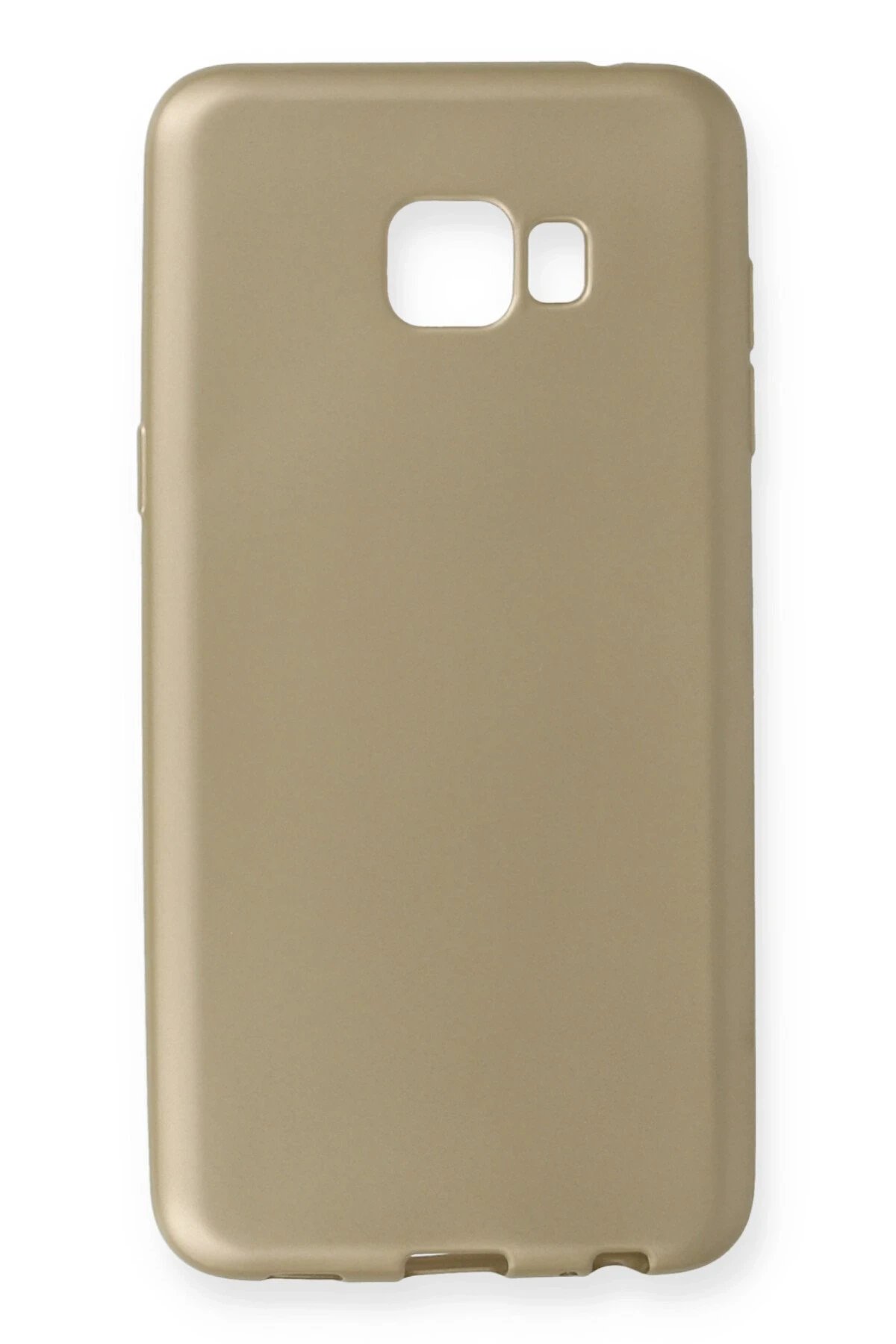 Newface Samsung Galaxy C7 Pro Kılıf First Silikon - Gold