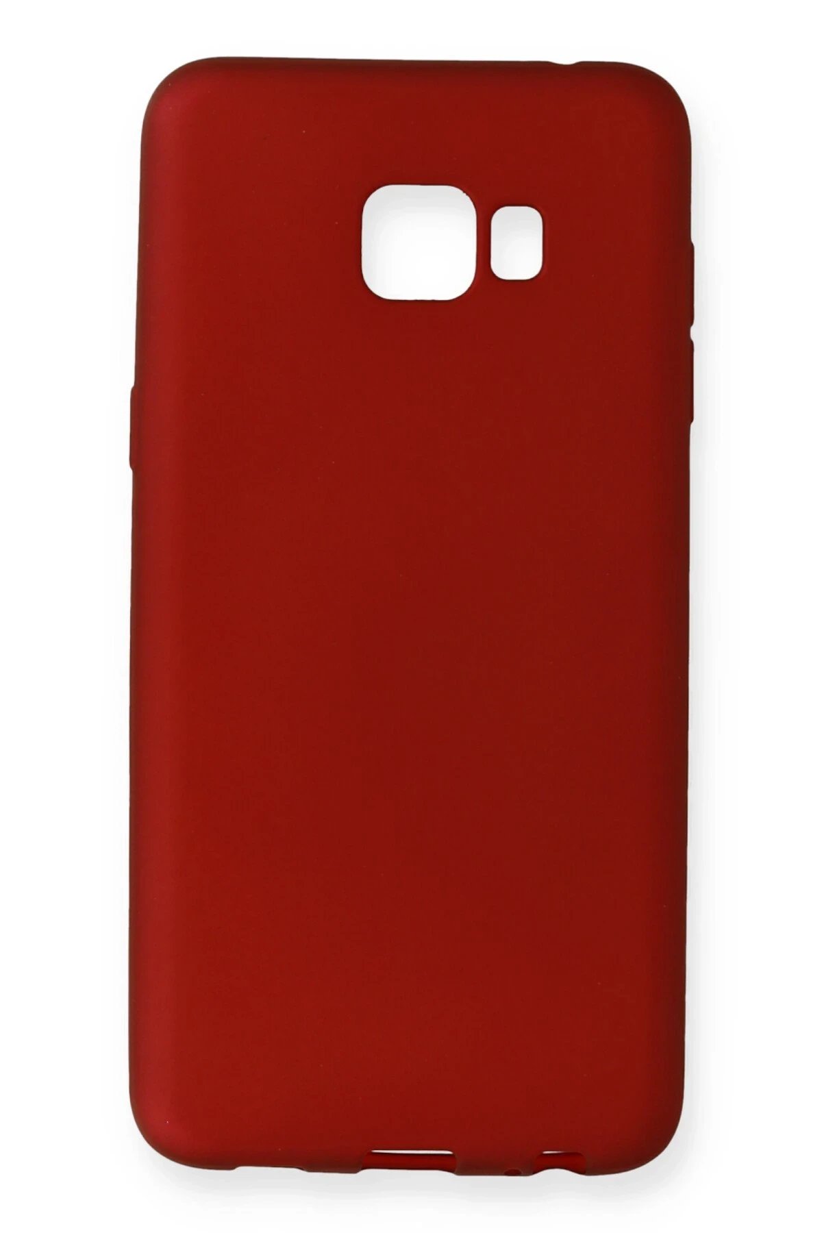 Newface Samsung Galaxy C7 Pro Kılıf First Silikon - Bordo