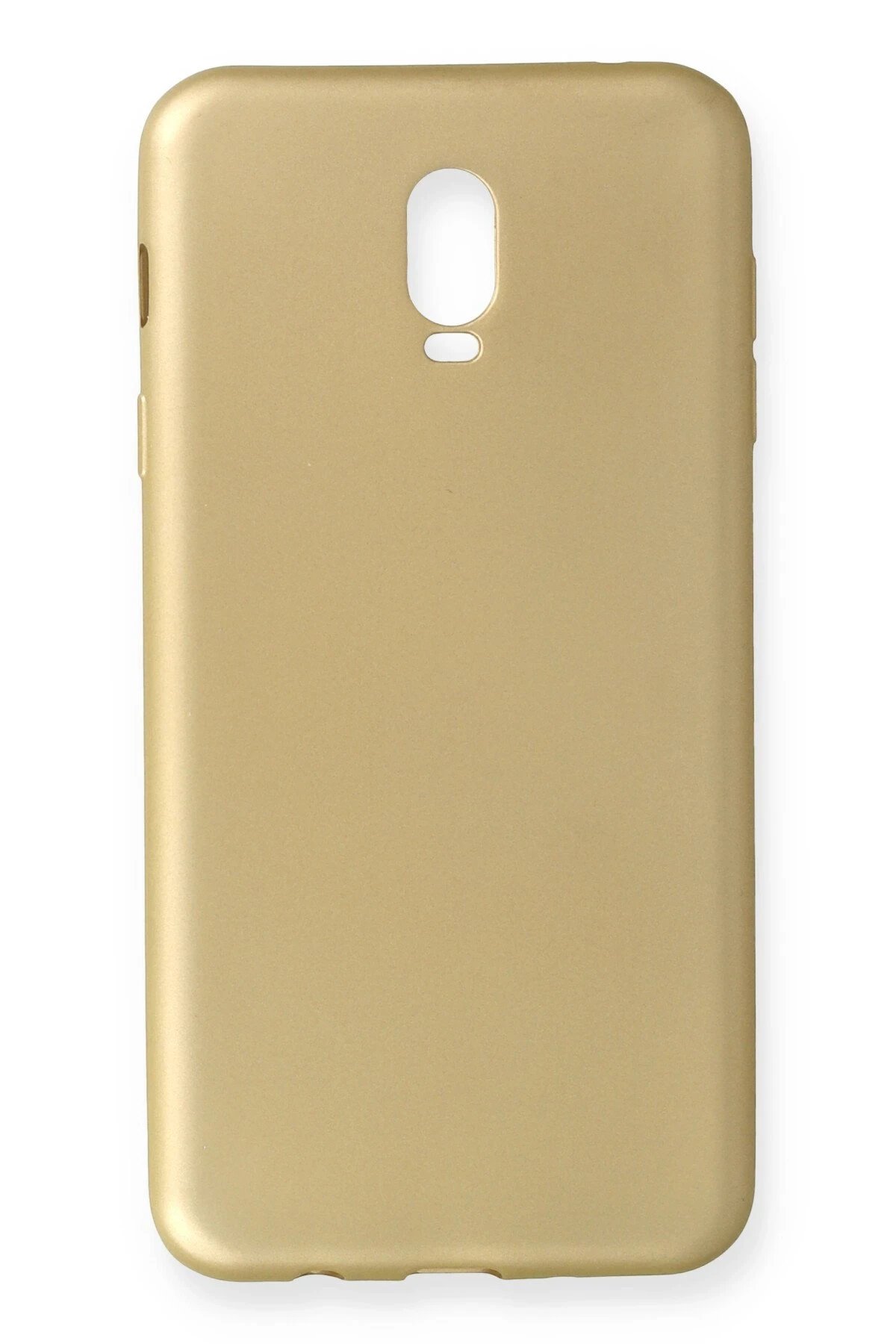 Newface Samsung Galaxy C8 Kılıf First Silikon - Gold