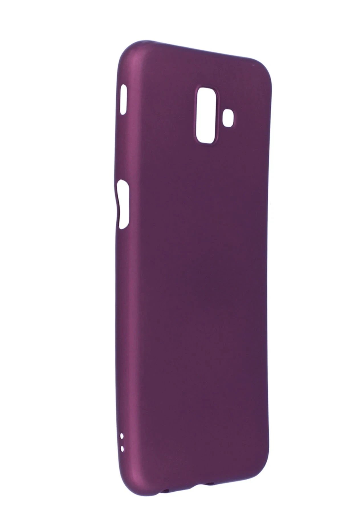 Newface Samsung Galaxy J6 Plus Kılıf First Silikon - Mürdüm