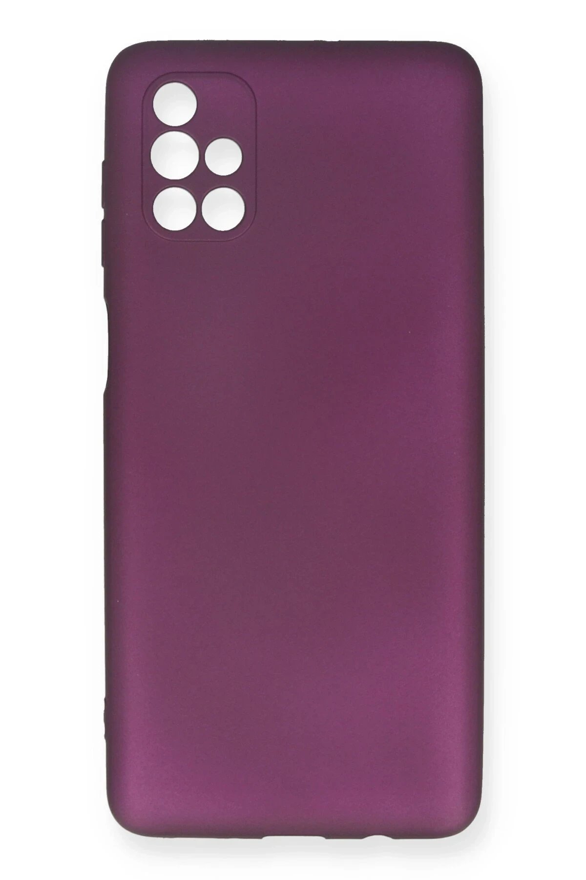 Newface Samsung Galaxy M51 Kılıf First Silikon - Mürdüm