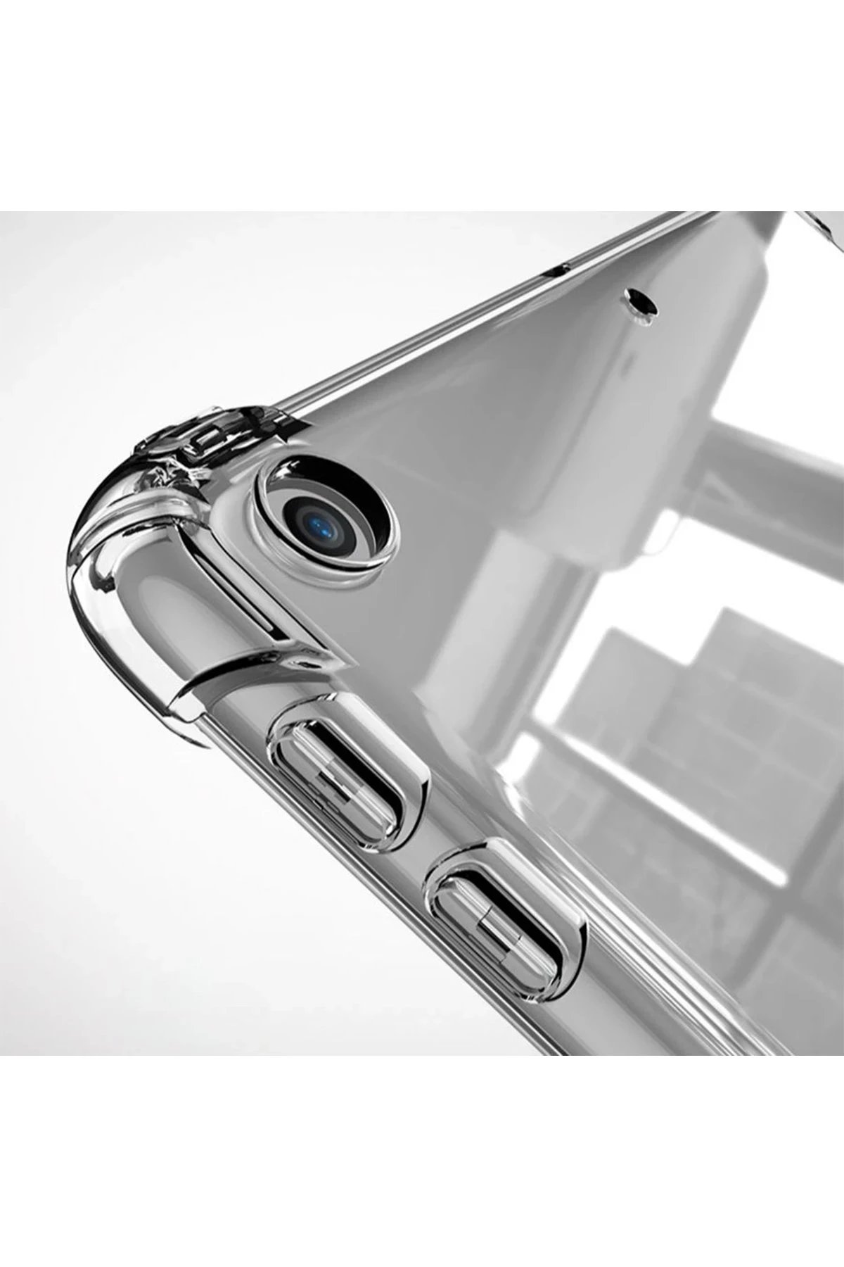 Newface Samsung Galaxy T737 Tab S7 FE 12.4 Kılıf Anti Şeffaf Tablet Silikon - Şeffaf