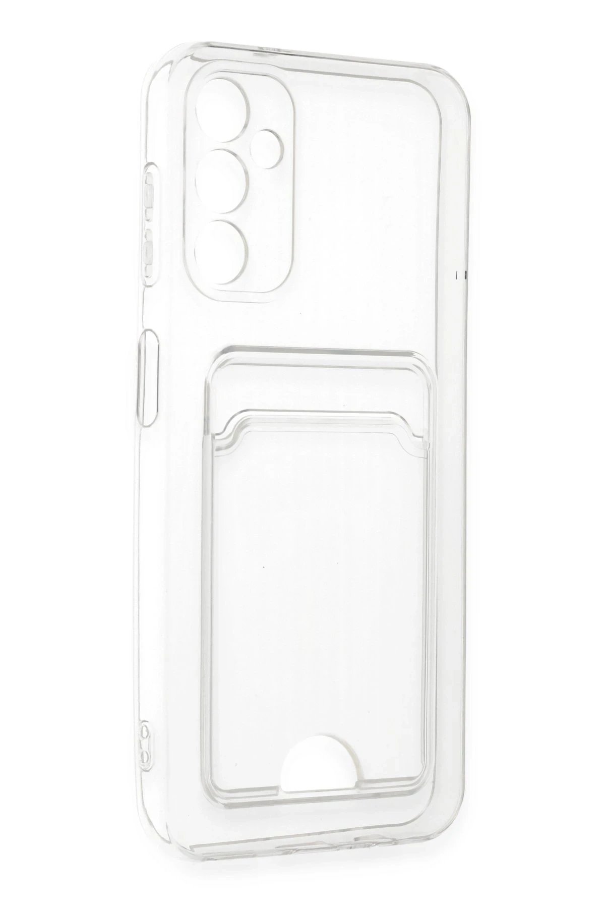 Newface Samsung Galaxy A14 4G Kılıf Kart Şeffaf Silikon - Şeffaf