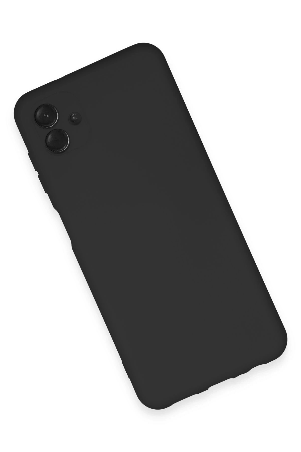 Newface Samsung Galaxy A04E Kılıf Nano içi Kadife Silikon - Siyah