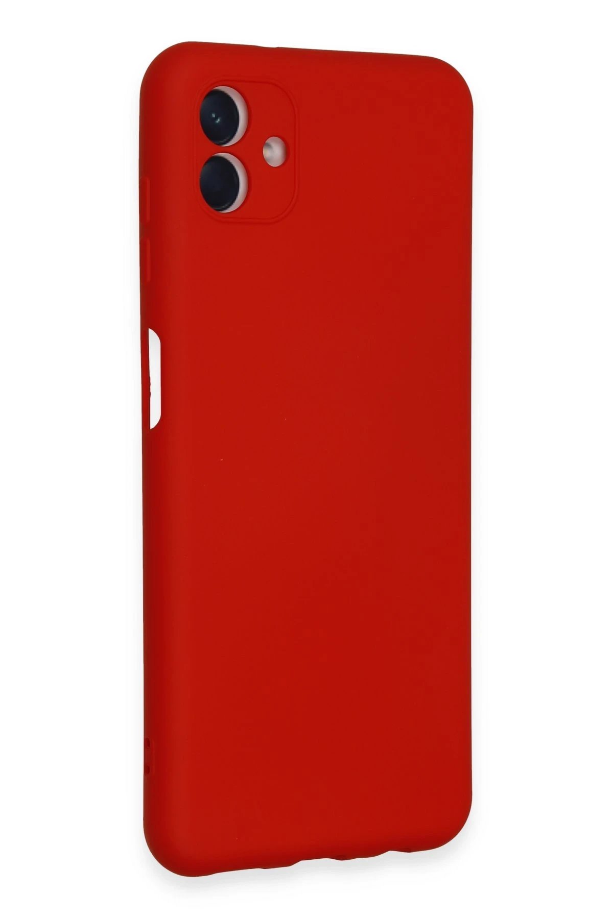 Newface Samsung Galaxy A04E Kılıf Nano içi Kadife Silikon - Kırmızı