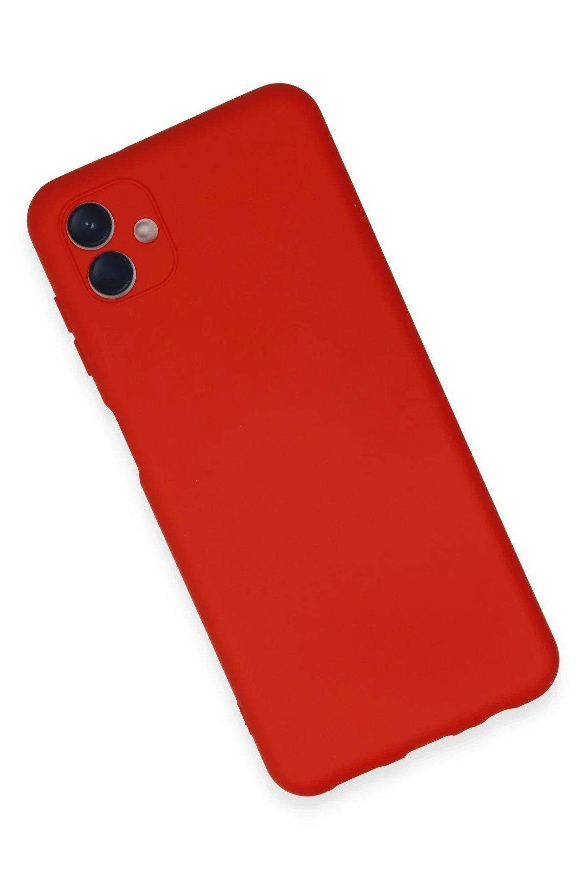 Newface Samsung Galaxy A04E Kılıf Nano içi Kadife Silikon - Kırmızı