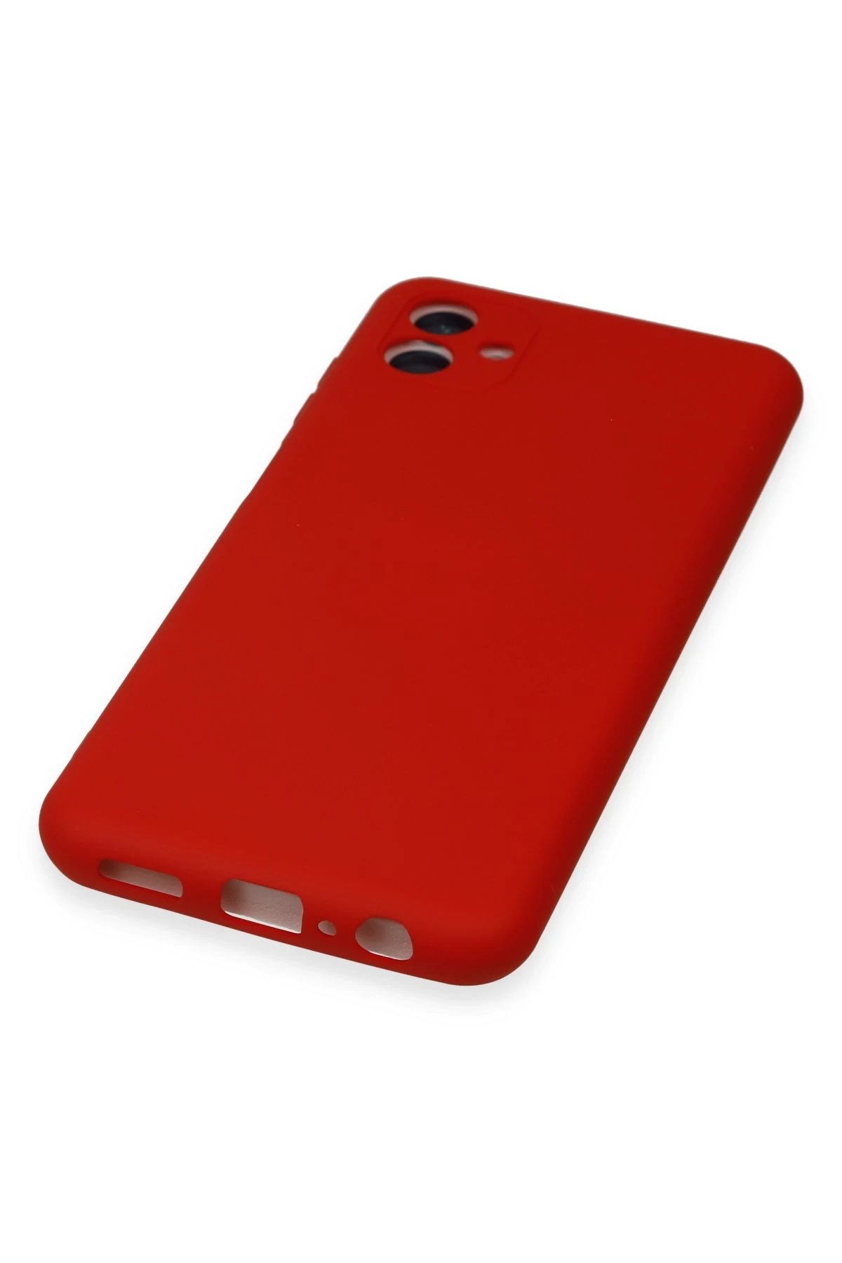 Newface Samsung Galaxy A04E Kılıf Nano içi Kadife Silikon - Kırmızı