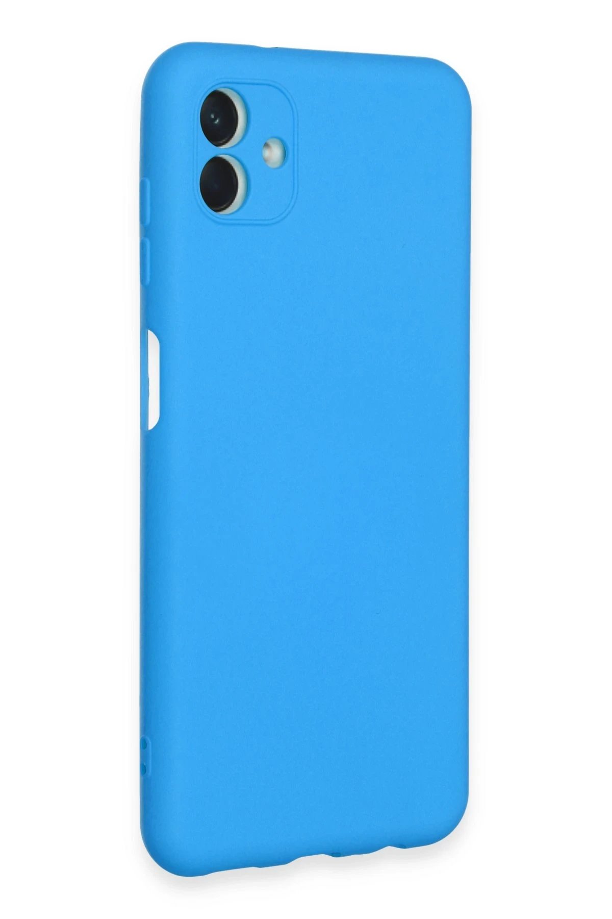 Newface Samsung Galaxy A04E Kılıf Nano içi Kadife Silikon - Mavi