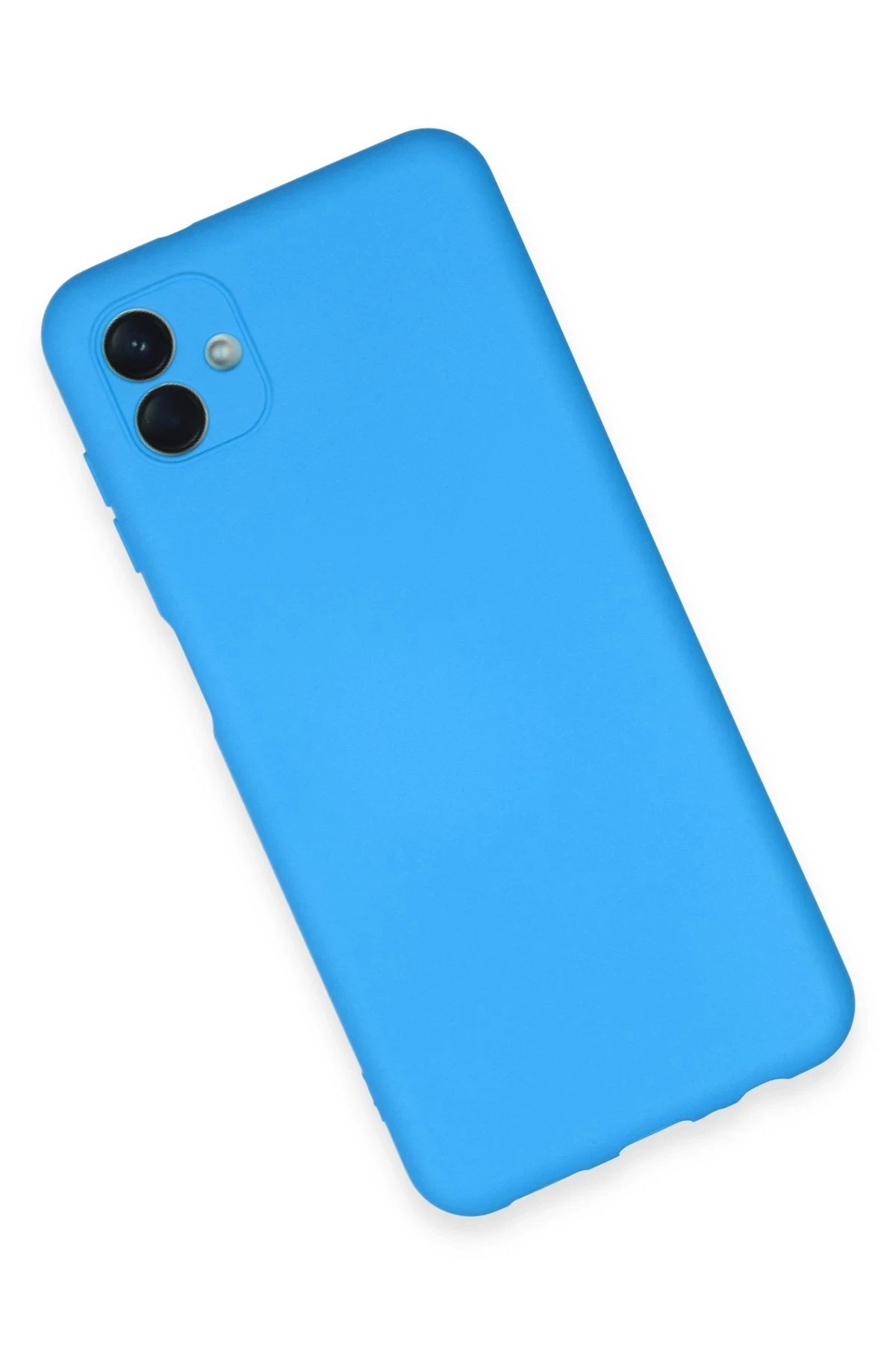 Newface Samsung Galaxy A04E Kılıf Nano içi Kadife Silikon - Mavi