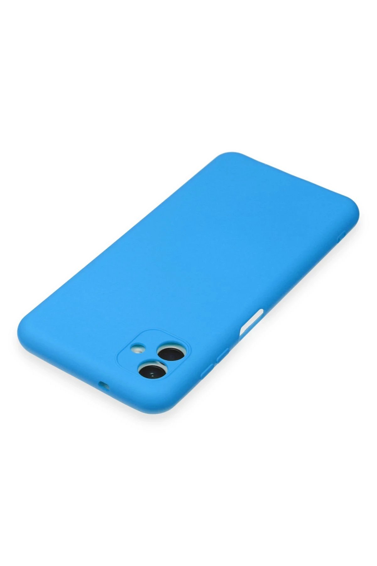 Newface Samsung Galaxy A04E Kılıf Nano içi Kadife Silikon - Mavi