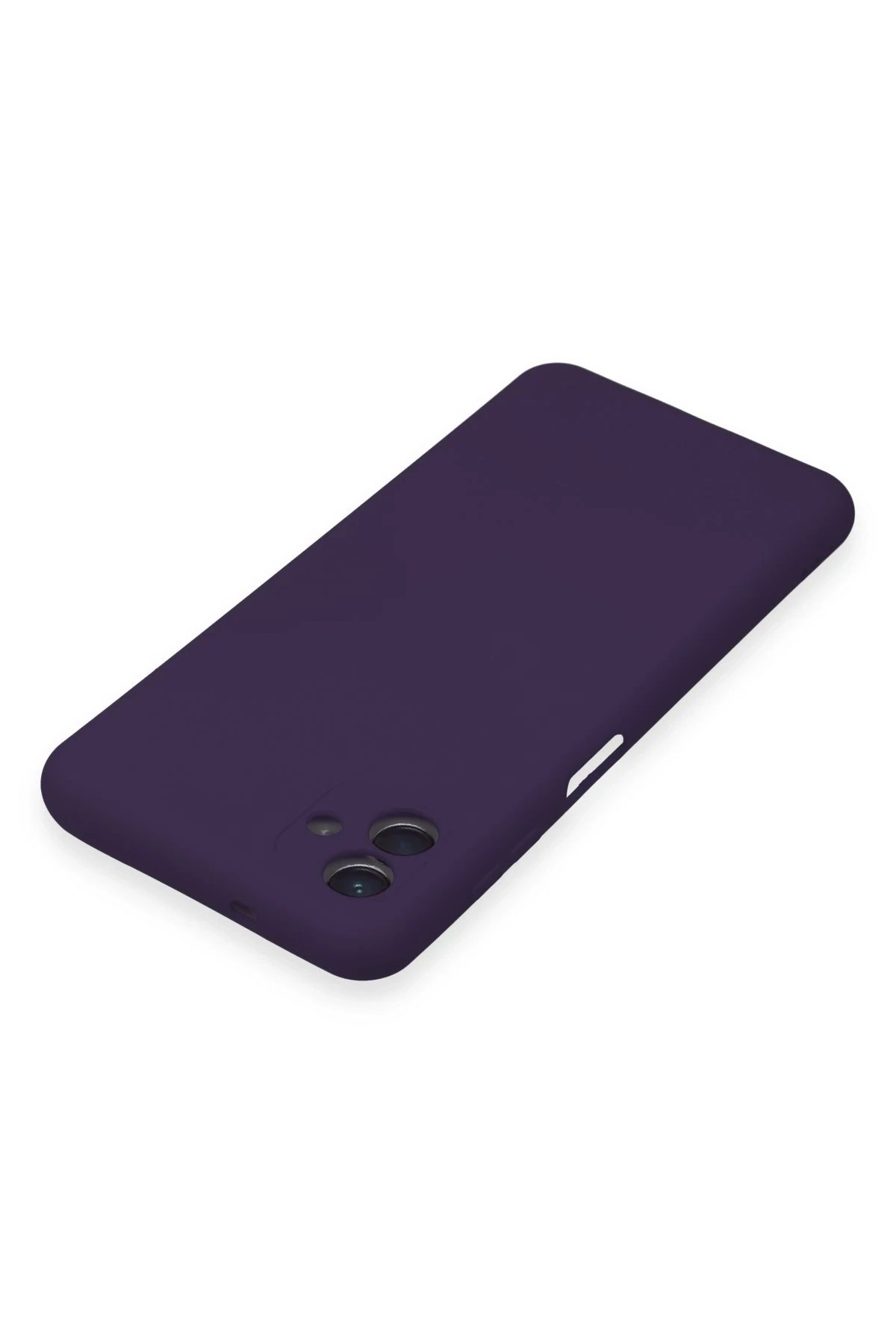 Newface Samsung Galaxy A04E Kılıf Nano içi Kadife Silikon - Mor