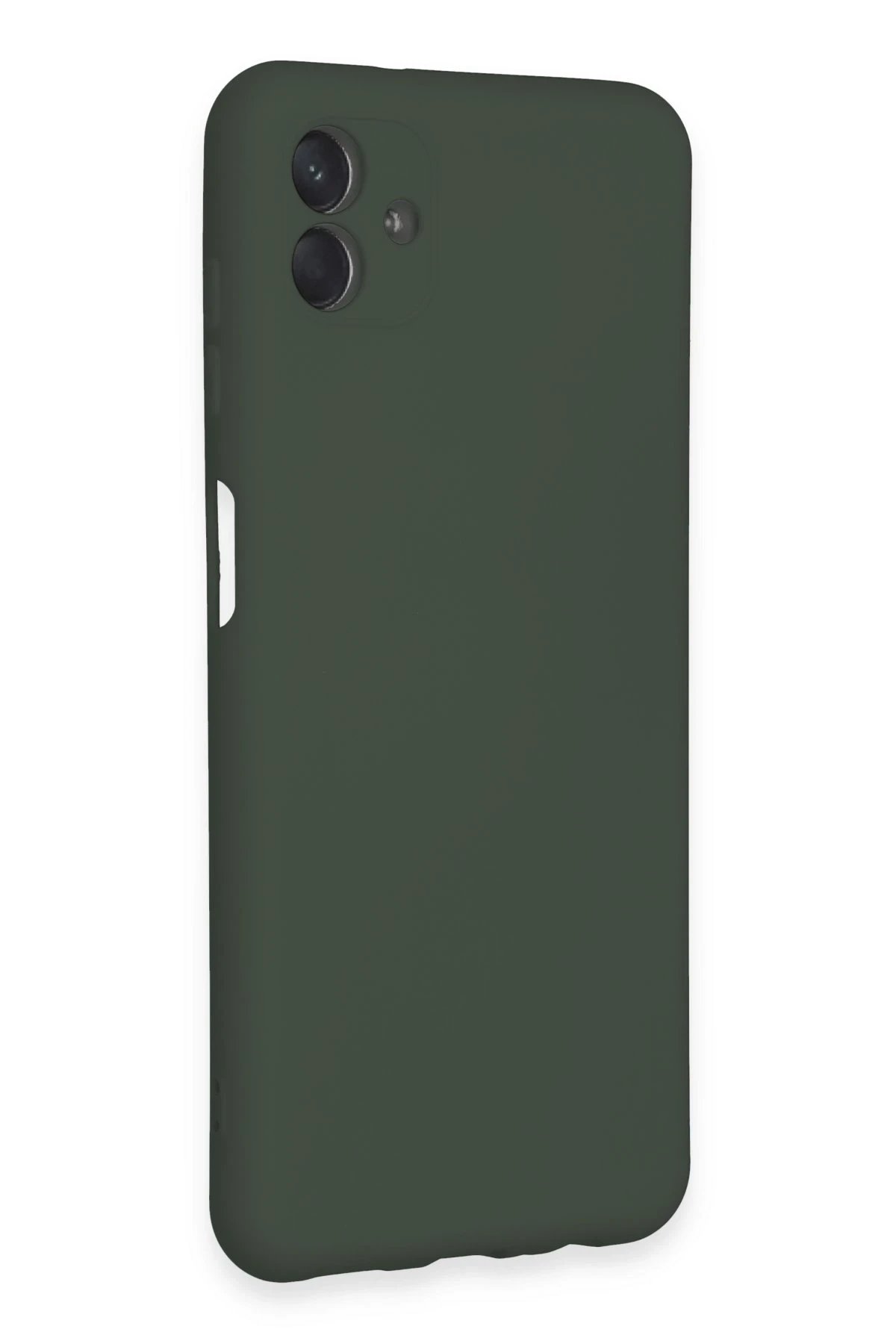 Newface Samsung Galaxy A04E Kılıf Nano içi Kadife Silikon - Koyu Yeşil