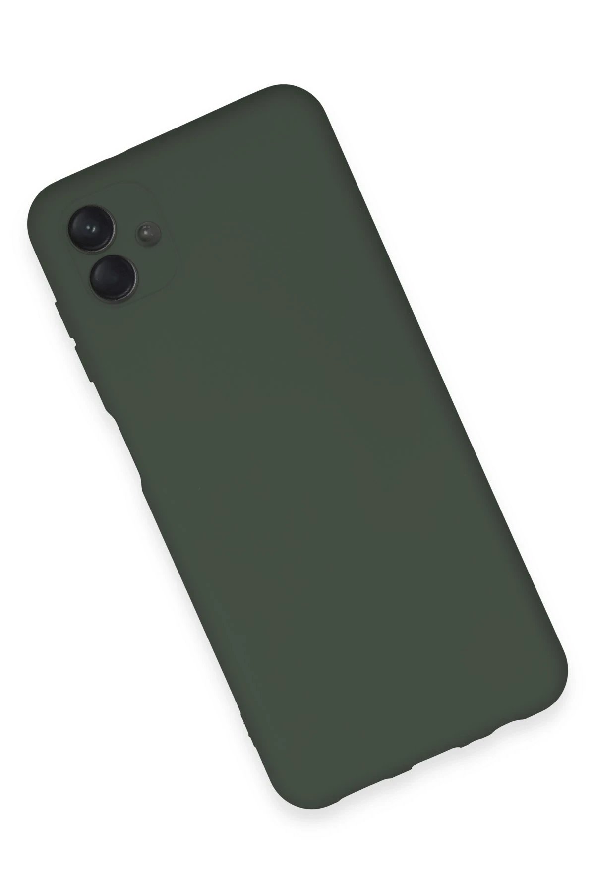 Newface Samsung Galaxy A04E Kılıf Nano içi Kadife Silikon - Koyu Yeşil