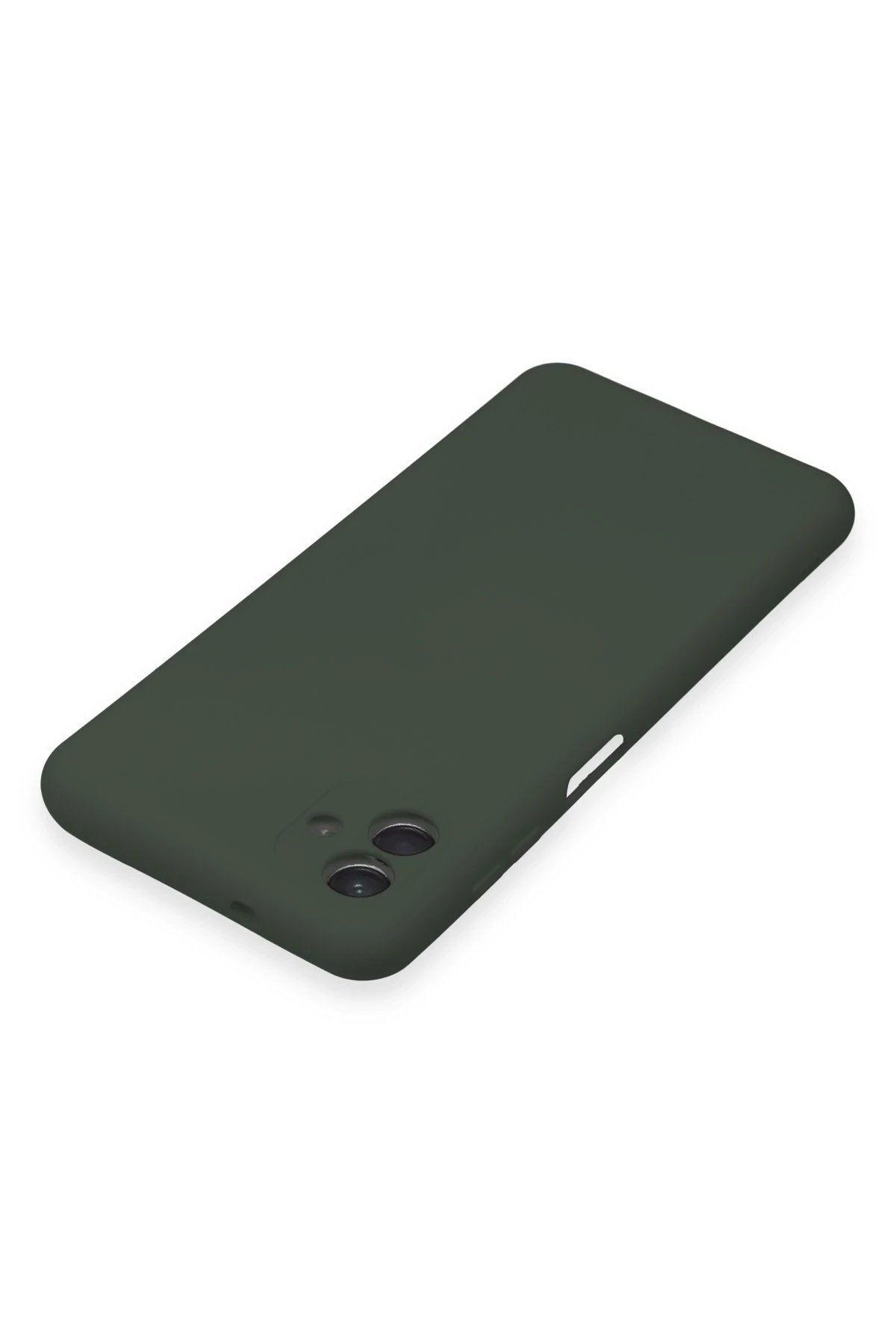 Newface Samsung Galaxy A04E Kılıf Nano içi Kadife Silikon - Koyu Yeşil