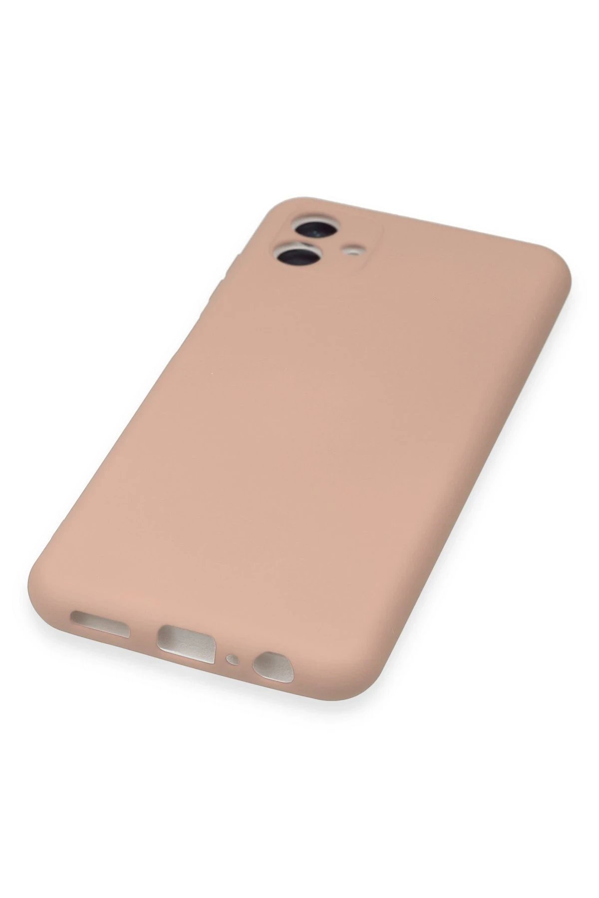 Newface Samsung Galaxy A04E Kılıf Nano içi Kadife Silikon - Pudra