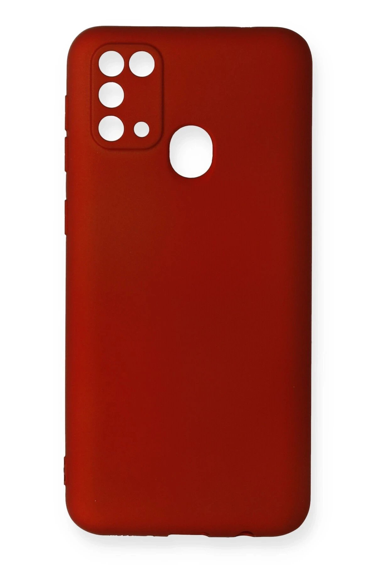 Newface Samsung Galaxy M31 Kılıf First Silikon - Bordo