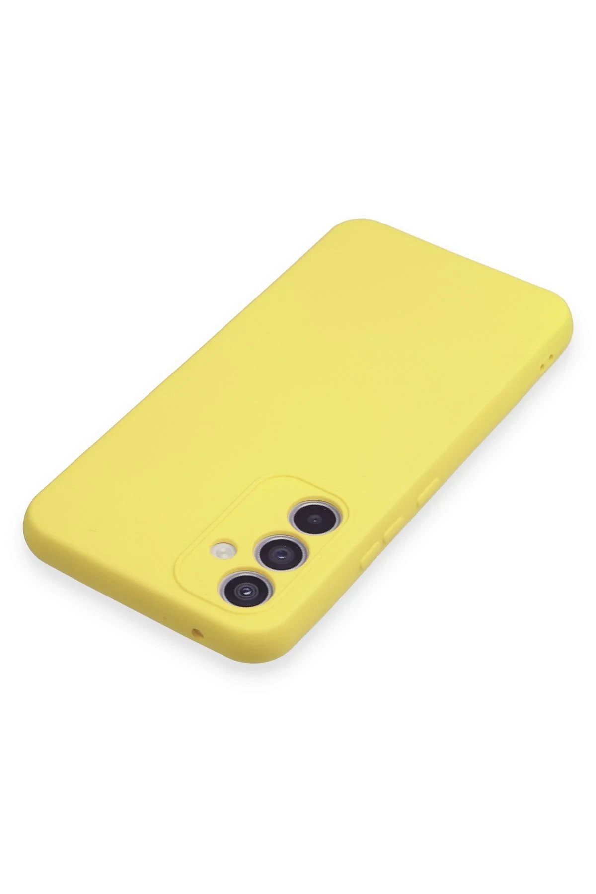 Newface Samsung Galaxy A34 5G Kılıf Nano içi Kadife Silikon - Sarı