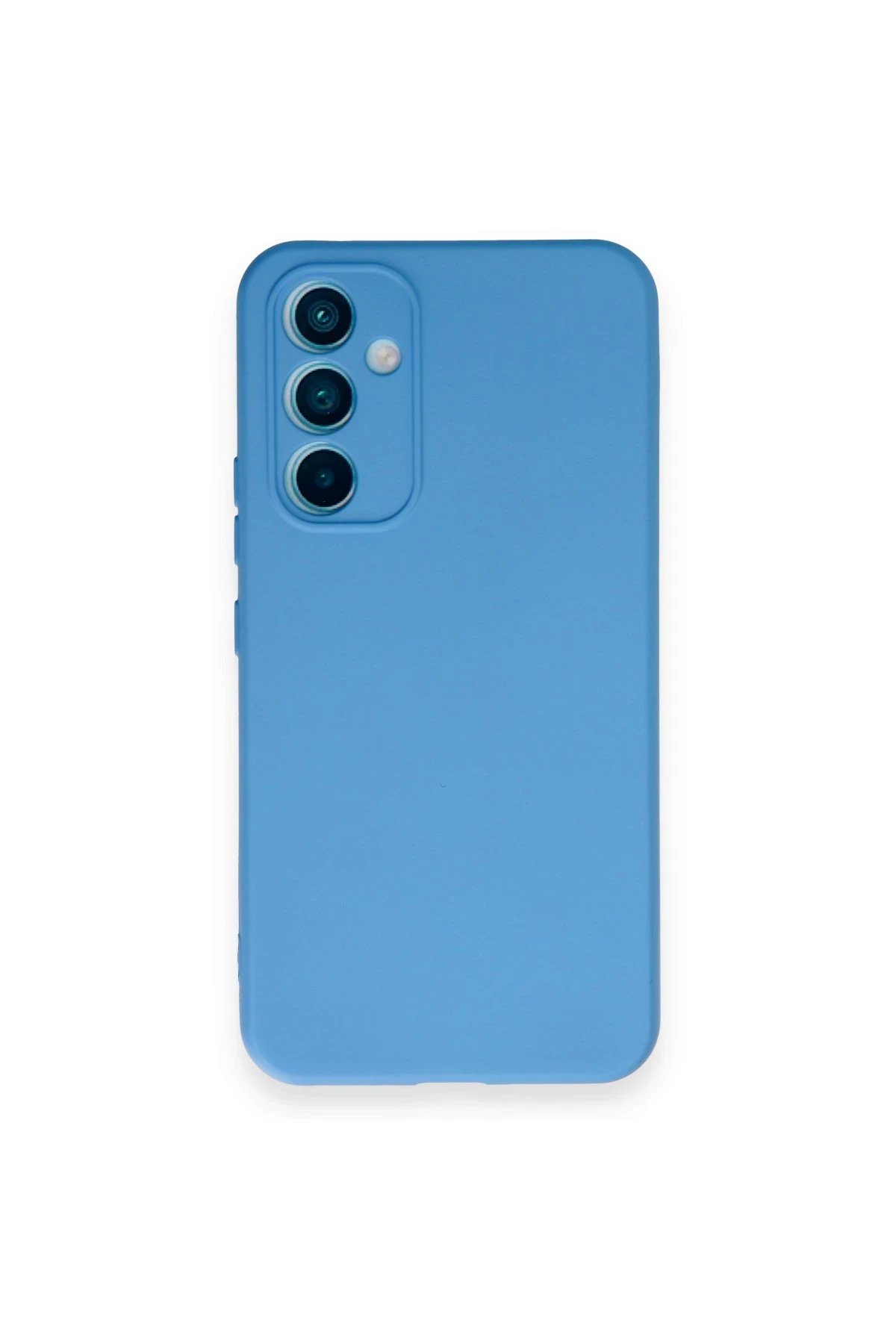 Newface Samsung Galaxy A54 5G Kılıf Nano içi Kadife Silikon - Mavi